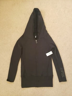 Fox Racing Nwt Women's Sherpa Fleece Lined Full Zip Sweatshirt Hoodie Black Sz S - Image 1 of 4