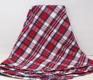 Mantel Patriótico Americana a Cuadros Rojo Blanco Azul 60" Redondo - Imagen 1 de 4