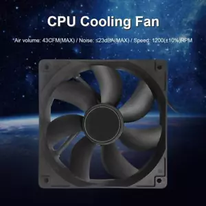 120mm 4 Pin PC Computer Case Cooling CPU Cooler Fan DC 12V Silent Radiator - Picture 1 of 6