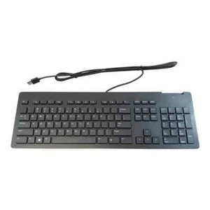 HP USB Slim Smart Card CCID (US) Black Keyboard - 911502-001 - Picture 1 of 4