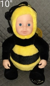 3x Vintage 1998 16" + 9" Anne Geddes Baby Ladybug Bean Filled Plush Dolls  - Picture 1 of 15