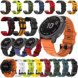 Quick Fit Silikon Armband Für Garmin Fenix 8 7 7X 6 6X Pro Solar 5 5X Plus Epix - Bild 1 von 148