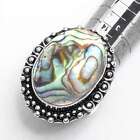 Abalone Shell Ethnic Handmade Ring Jewelry Us Size-7.5 Ir-3327