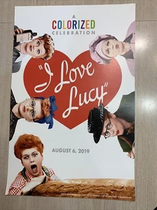I LOVE LUCY A COLORIZED CELEBRATIONS SAMMLERSTÜCK AMC FILMPLAKAT 2019. 17 X 11 - Bild 1 von 1