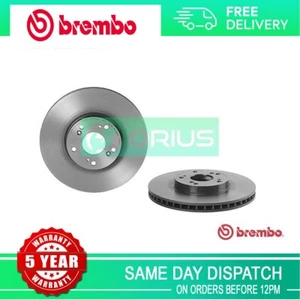 Fits Honda Civic 2001-2005 2.0 Brake Discs Front Brembo 45251S6MA10 - Picture 1 of 4