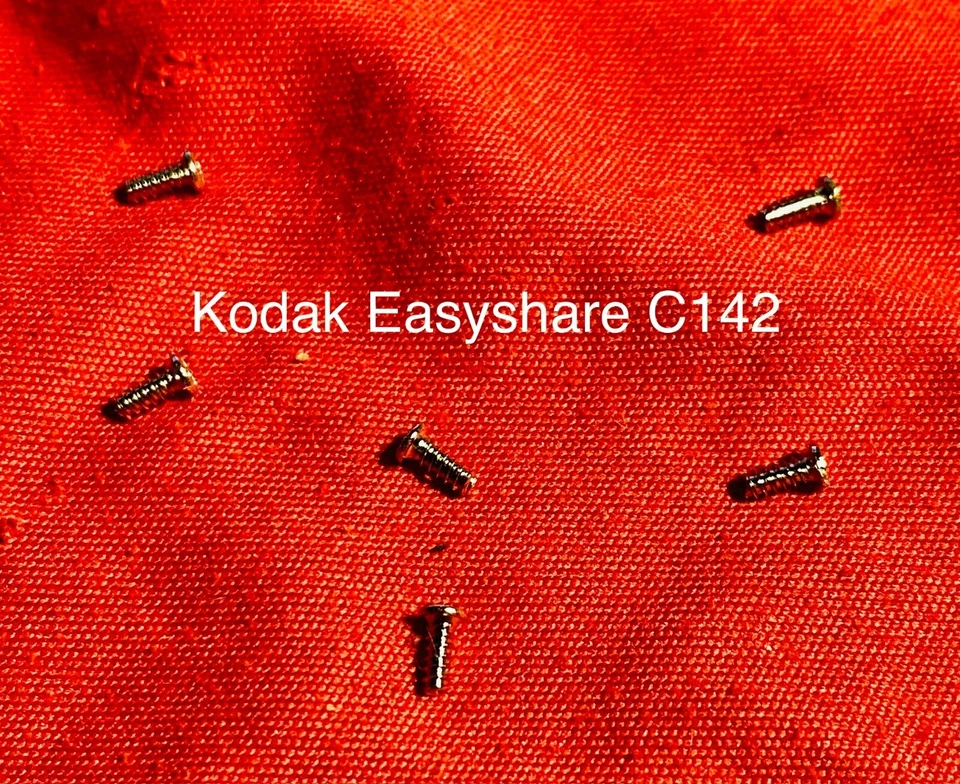 Body Screws (6pcs) For Kodak Easyshare C142 Digital Camera - Repair Parts - Image 1 of 1