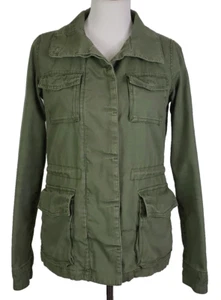 Urban Outfitters ECOTE~Women S~Green Military-Style Button Up Utility Jacket - Picture 1 of 11