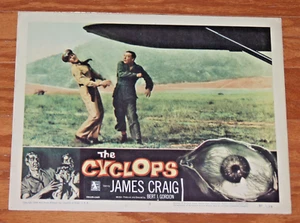 Tarjeta de lobby The Cyclops Lon Chaney Jr. - Gloria Talbott - James Craig - 1957 - Imagen 1 de 1