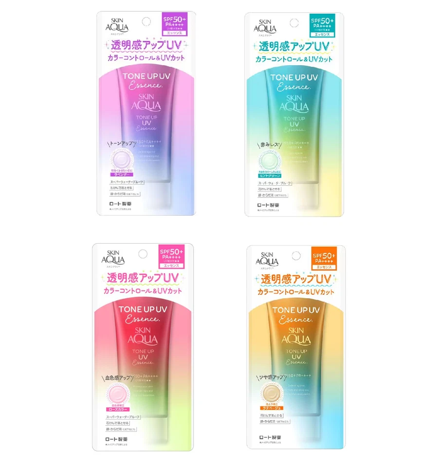 Rohto Skin Aqua Tone Up UV Essence Sunscreen 80g SPF50+ PA++++ - Image 1 of 1