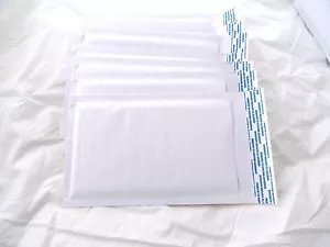 100 Pearl White 4x8 Kraft Bubble Mailers, Wholesale Padded Shipping Envelopes - Picture 1 of 5