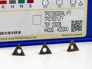 Sumitomo TPGT631LFY TPGT080204L-FY | Neue Hartmetalleinsätze | Grade AC530U | 3 Stück - Bild 1 von 2