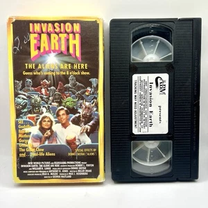 RARE Invasion Earth: The Aliens Are Here (VHS, 1988) OOP HORROR 1991 Starmaker - Picture 1 of 3