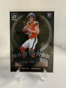 Bo Nix 2024 Donruss Optic - Rookie Recruits - #4 RC Denver Broncos - Picture 1 of 2