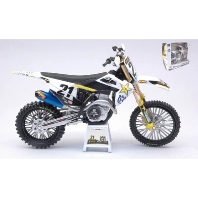 HUSQVARNA N.21 JASON ANDERSON 1:12 New Ray Moto Modellino Nuovo - Immagine 1 di 3