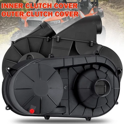 UTV Outer and Inner Clutch Belt Cover for 2015-2020 Polaris RZR S 1000 & RZR 900 Foto 1 de 4
