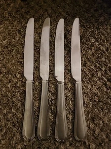 Martha Stewart Everyday Stainless MSE Silverware Empire 4pc Dinner Knife 9.75" - Picture 1 of 12