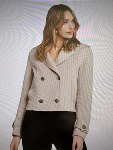 Belle & Bloom Better Off Military Peacoat - SAND - Size XS - Picture 1 of 12