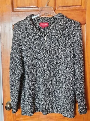 Venezia джинсы женщин свитер черный белый шерстяная смесь размер 26/28 новый без ЯРЛЫКОВ  - Изображение 1 из 4