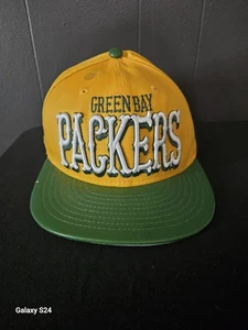 RARO! NFL Greenbay Packers giallo con scritte bianche 1921 9Fifty berretto *difetti* - Foto 1 di 13