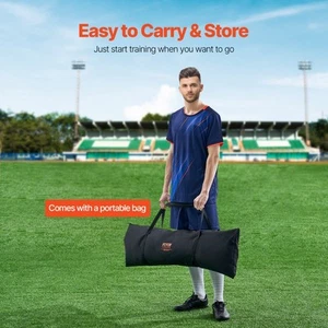 7x7 Feet Soccer Rebounder Net Portable Training Aid with Carry Bag - Picture 1 of 8