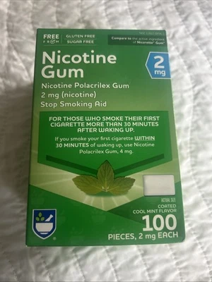 ‼️Rite Aid Stop Smoking Gum Cinnamon 2mg 100CT Exp 11/2026 Compare To Nicorette Foto 1 de 4