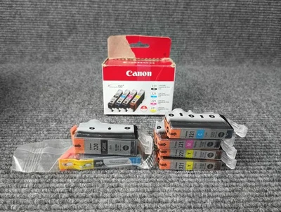 Canon 220/221 Ink Cartridges PGI-220 CLI-221 PGBK/C/Y/M/BK - Image 1 of 4