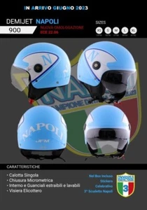 CASCO DEMI-JET JFM HELMETS NAPOLI - Foto 1 di 1