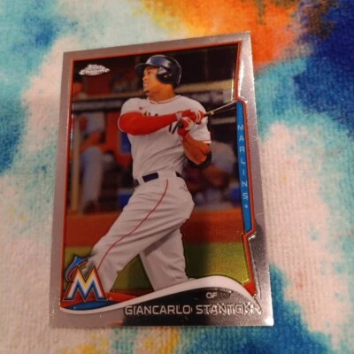 2014 Topps Chrome Giancarlo Stanton #173 Marlins Yankees - Image 1 of 3
