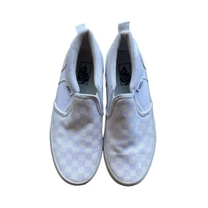 Vans Off The Wall Checker Board Slip On Youth Shoes Size 4 White - Picture 1 of 5
