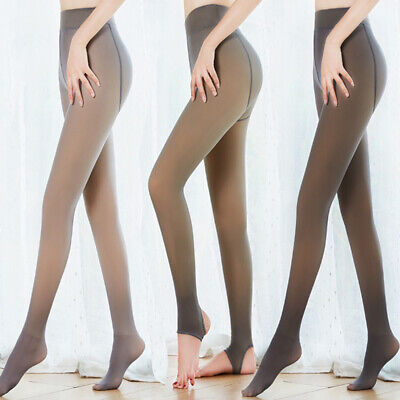 Stretch Double Winter Warm Pantyhose Lined Tights Thermal Women Fleece • 3.79€