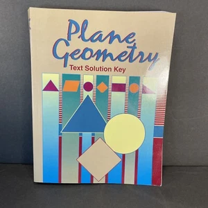 A Beka Plane Geometry Text Solution Key Homeschool Book 9-12th Grade Math - Foto 1 di 8