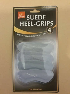 EMPUÑADURAS DE TACÓN DE ZAPATO GAMUZA CONFORT TALLA ÚNICA EXCELENTE CALIDAD DURABLE PAQUETE DE 4 NUEVO REINO UNIDO - Imagen 1 de 2
