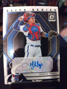 2022 Donruss Optic Yohel Pozo Autograph Elite Series Texas Rangers #ESS-YP - Picture 1 of 2