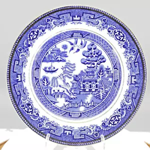 Plato de cena vintage de 25 cm de Alfred Meakin en patrón de sauce azul antiguo c. 1930 - Imagen 1 de 5