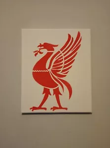 Liverpool Football Liver Bird Pop Art Red And White Canvas Size 12x10x0.6 in - Picture 1 of 3