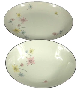 Vintage MCM Nancy Prentiss PASTELLA China USA 1960s Vegetable Bowl & Platter - Picture 1 of 6