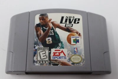NBA Live 99 N64 Nintendo 64 Basketball Video Game Cartridge Tested - Image 1 of 4
