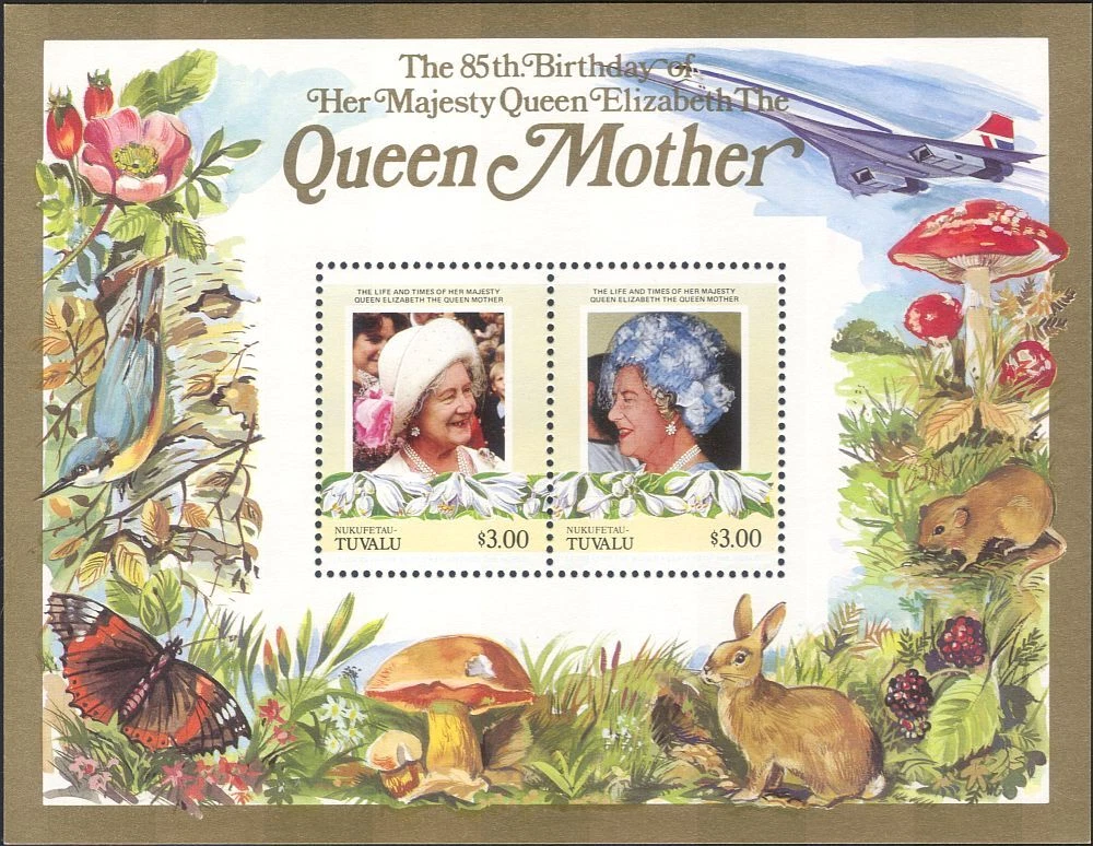 Briefmarken-Set Tuvalu-Vaitupu 1984 – Englische Monarchen, 9-20 Paare Postfrisch MNH (Prophila Collection)
