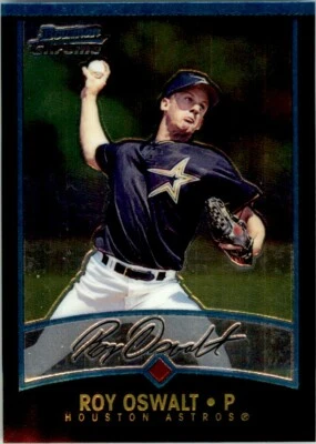 2001 BOWMAN CHROME - #235 ROY OSWALT HOUSTON ASTROS - Image 1 of 2
