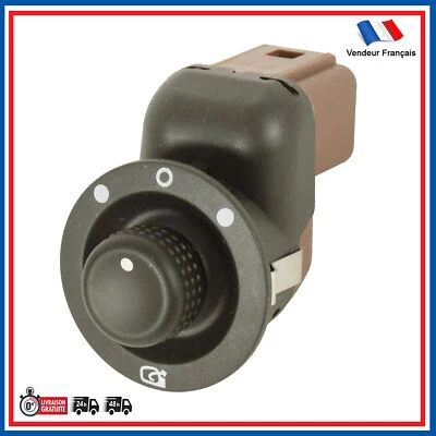 Molette Commande Bouton Interrupteur de réglage de rétro - 8200002443 8200676536 - Photo 1/4