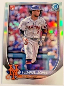 #83 Luisangel Acuna RC - NY Mets - 2025 Bowman Chrome Prospects REFRACTOR ROOKIE - Imagen 1 de 3