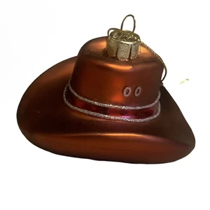2 neue Ashland Weihnachten • Noel Cowboyhut - Baum Glasschmuck Bronze - Bild 1 von 5