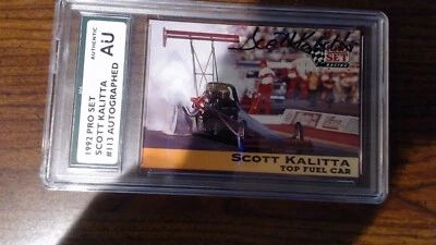 1992 PRO SET SCOTT KALITTA #113 AUTHENTIC SUPREME PRODUCT AUTHENTICATION  - Image 1 of 4