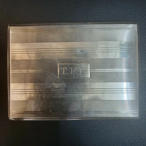 American Art Deco Sterlingsilber Zigarettenschachtel oder Kartenetui 142 Gramm Nachlass - Bild 1 von 6