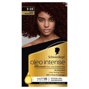 Schwarzkopf Oleo Intense Permanent Oil Colour Hair Dye 3-22 Midnight Bordeaux - Picture 1 of 5