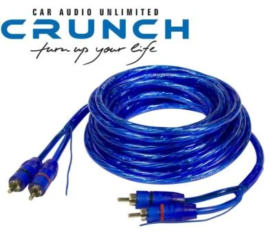 Crunch CRC-5 Alta Qualità Rca Audio Stereokabel Doppio Schermato Con Remoto - Immagine 1 di 3