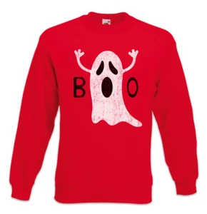 Boo III Sweatshirt Pullover Fun Ghost Spirit Nerd Geek Halloween - Picture 1 of 1