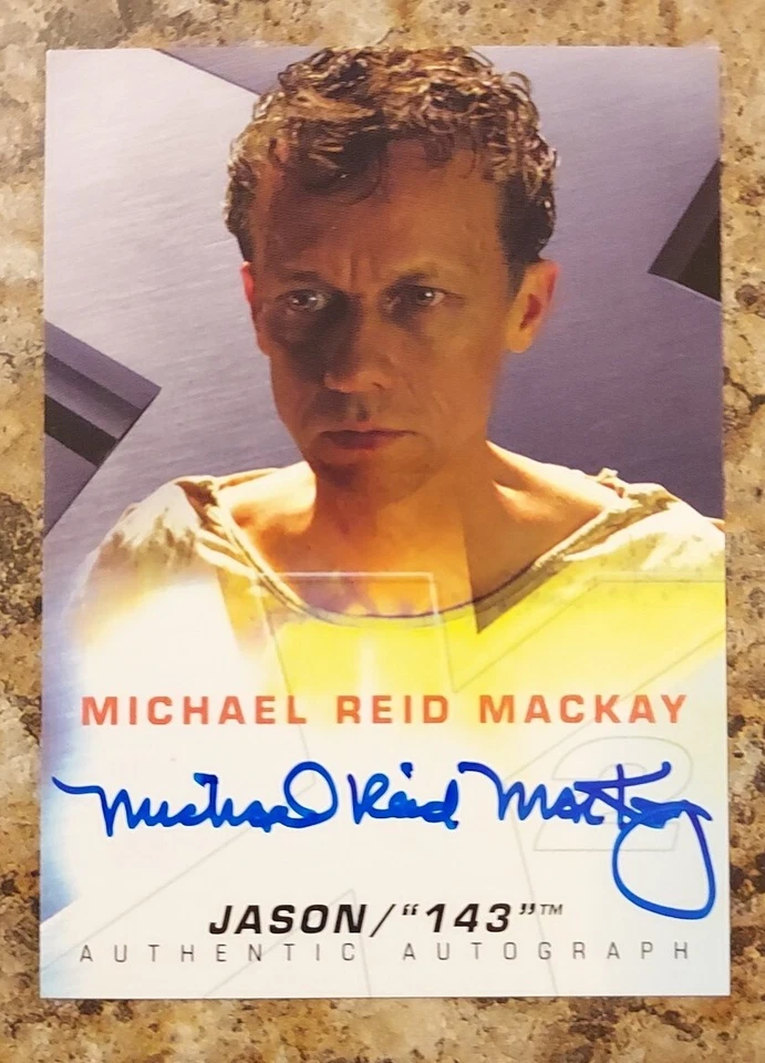 X-Men United Movie Michael Reid Mackay/Jason "143" Topps 2003 Autograph Card 🔥  - Image 1 of 3