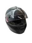Casque de moto plein visage noir moyen BELL avec objectif transparent approuvé DOT =
