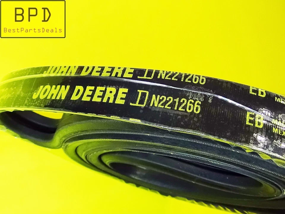 Genuine John Deere 7455 Cleaner Stripper - 110" Length Drive Dual V-Belt N221266 - Image 1 of 4